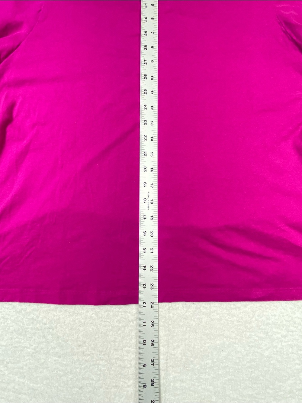 Time And Tru T-Shirt Women's XXL Fushia Short Flutter Sleeve Eyelet Lace Trim - Picture 8 of 8